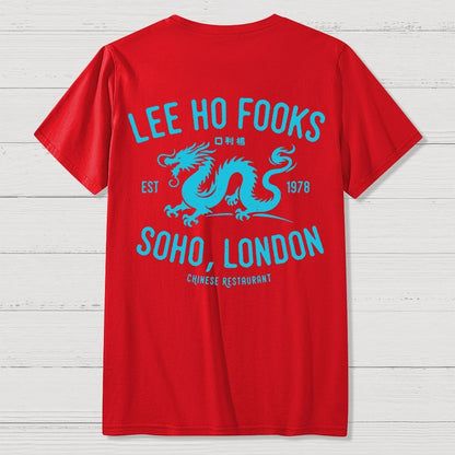 Lee Ho Fooks Vintage Resto Front And Back Printing Geek T-Shirt