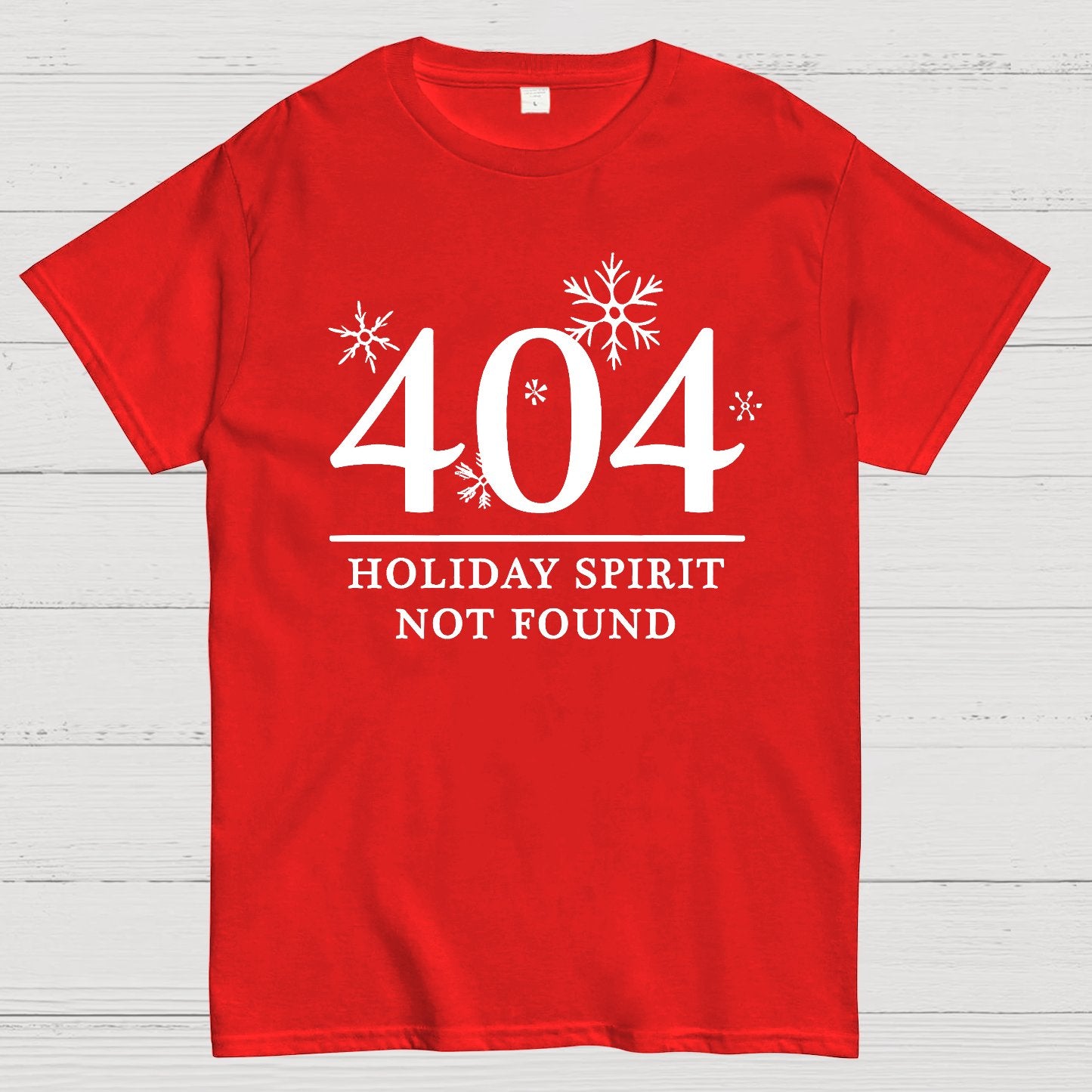 404 Holiday Spirit Not Found Geek T-Shirt