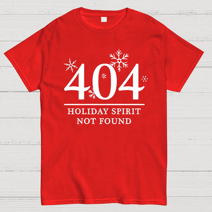 404 Holiday Spirit Not Found Geek T-Shirt