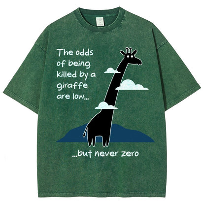 Killer Giraffe Vintage Distressed T-shirt