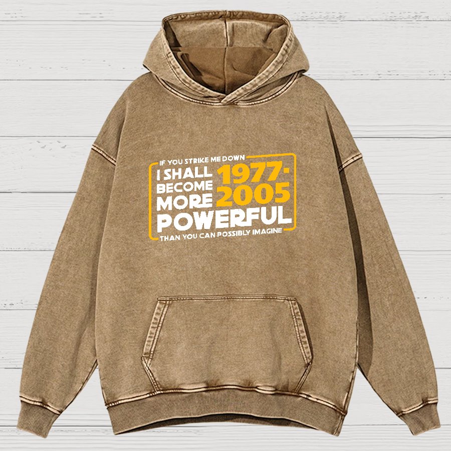 I Shall Become More Powerful Vintage Distressed Hoodie