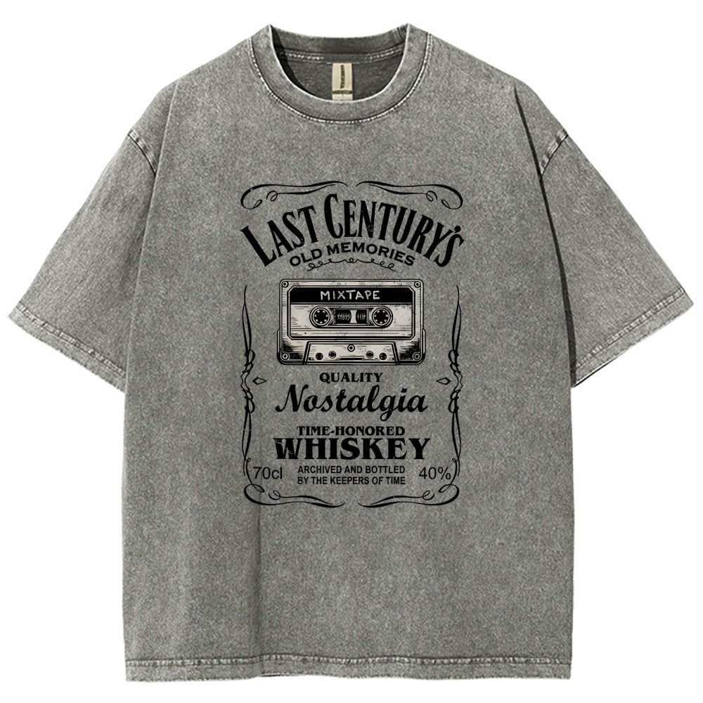 Last Century's Whiskey Vintage Distressed T-shirt