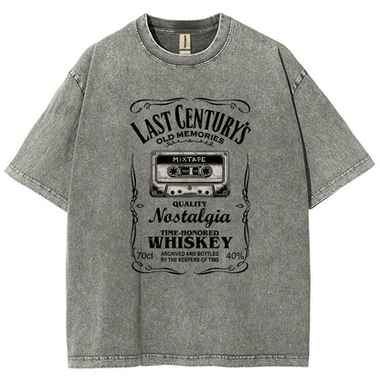 Last Century's Whiskey Vintage Distressed T-shirt