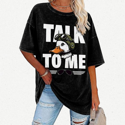 Talk To Me. Vintage Distressed T-shirt