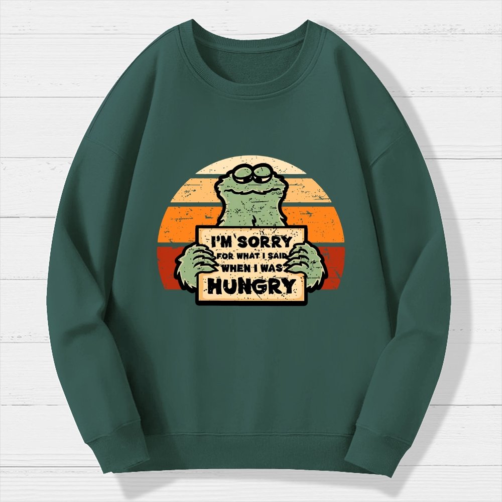 Hangry Monster Geek Cotton Sweatshirt