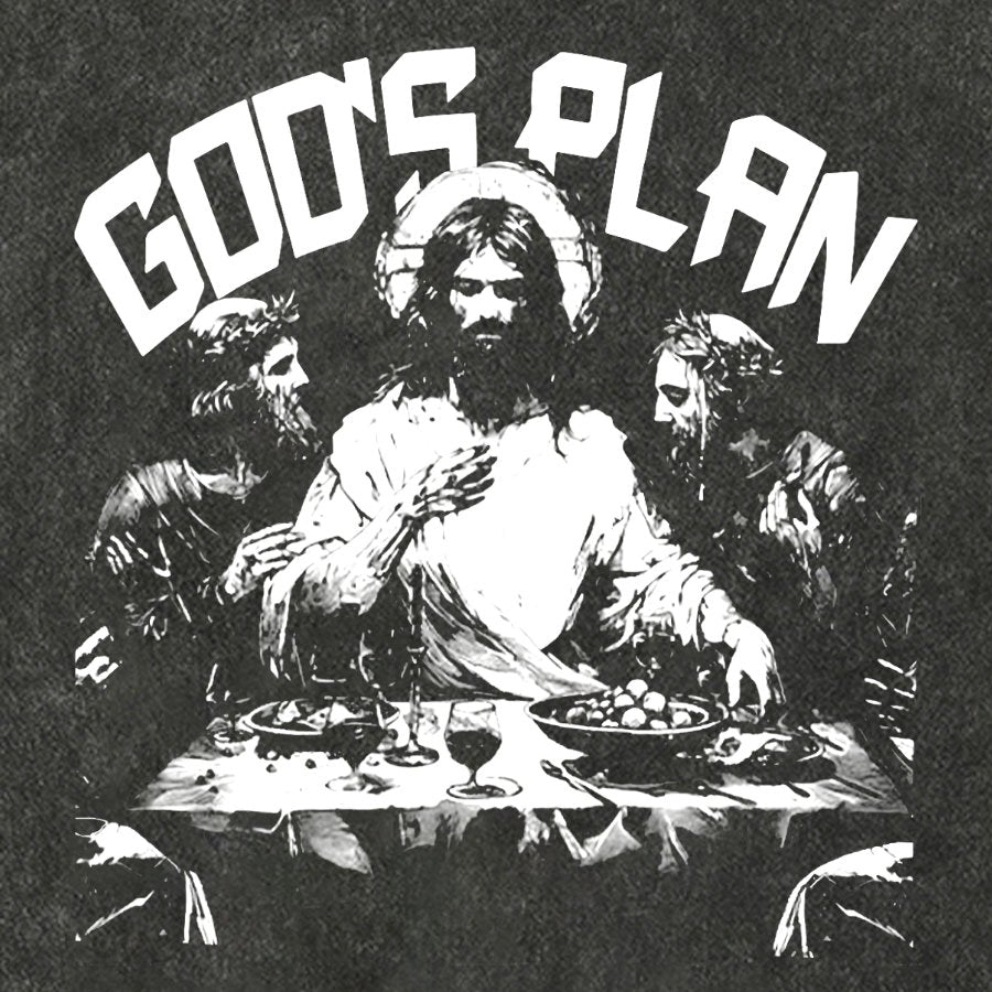 Unisex God's Plan Vintage Distressed T-shirt
