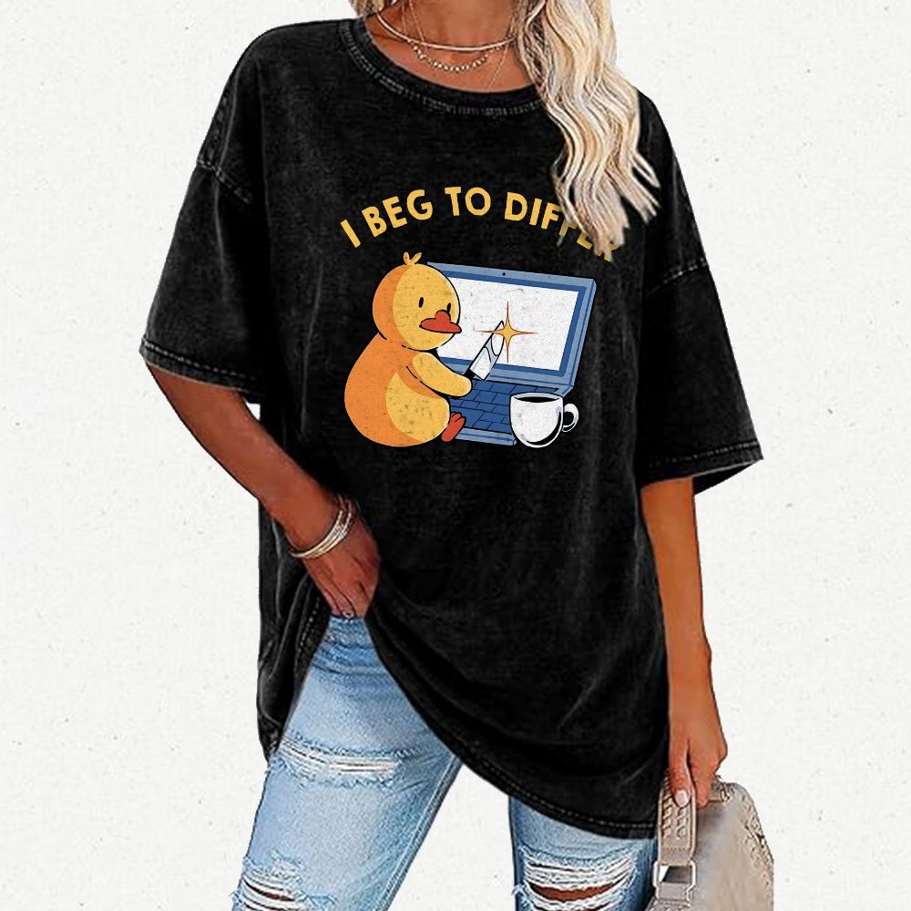 I Beg To Differ Vintage Distressed T-shirt