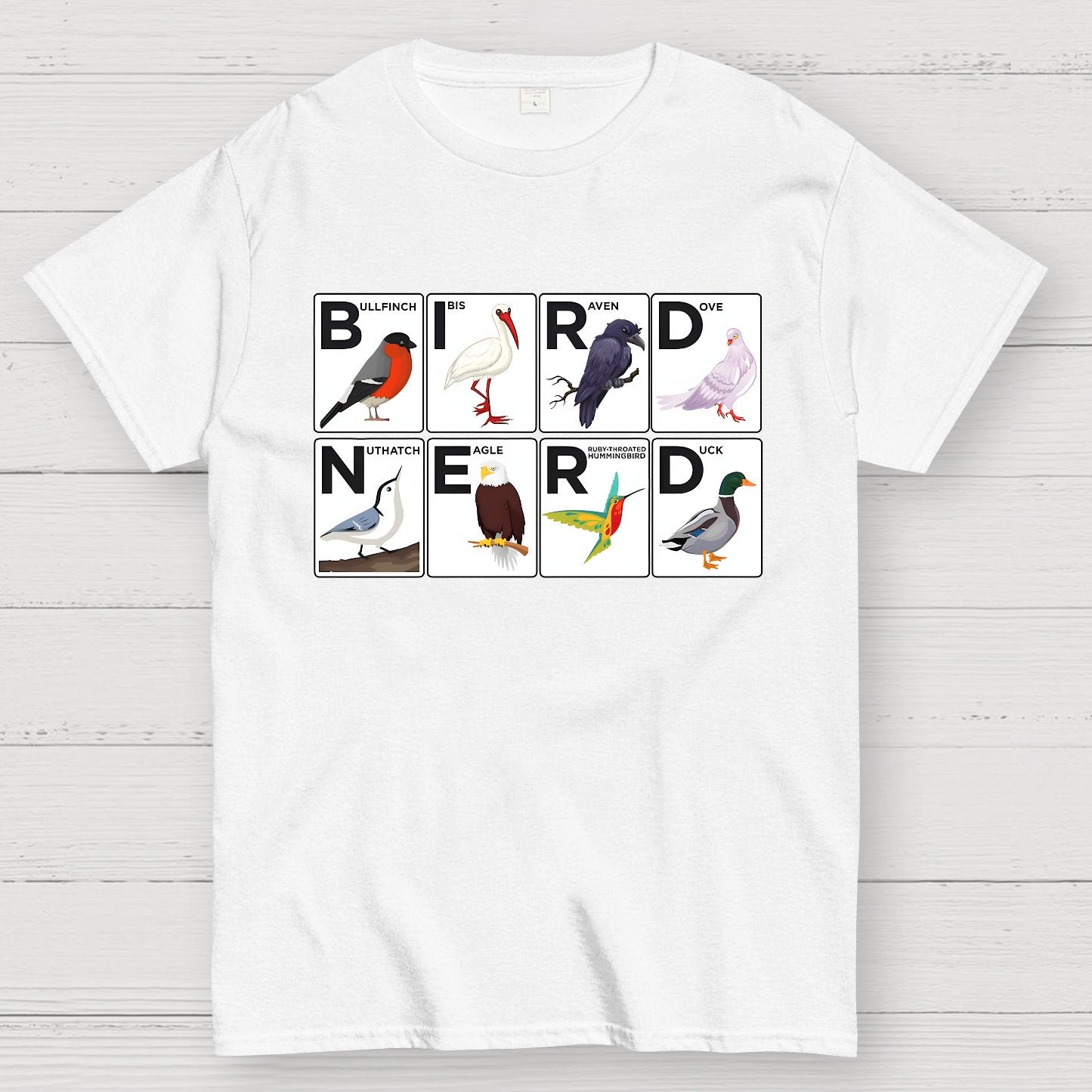 Bird Nerd Watching Vintage Retro Birdwatching Geek T-Shirt
