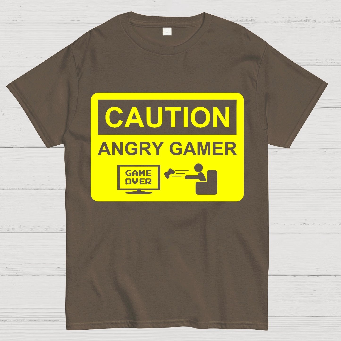CAUTION ANGRY GAMER Geek T-Shirt