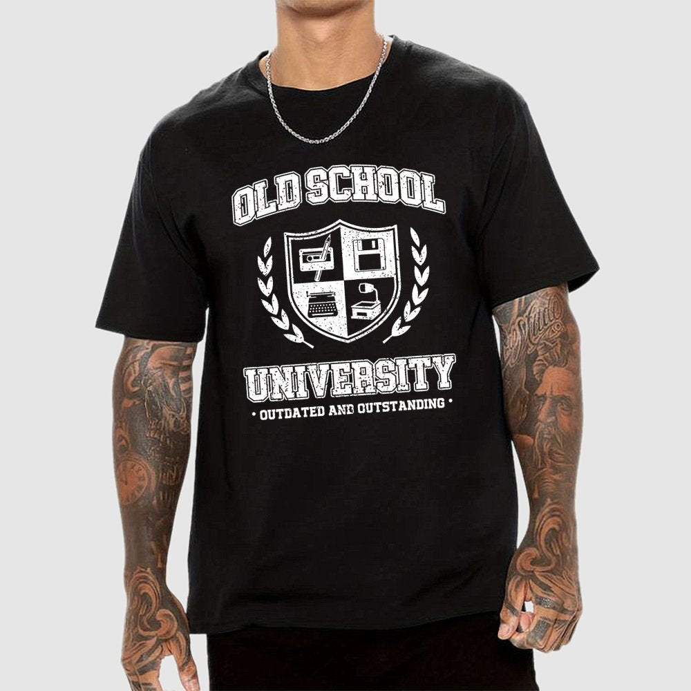 Old School University Unisex Geek T-Shirt