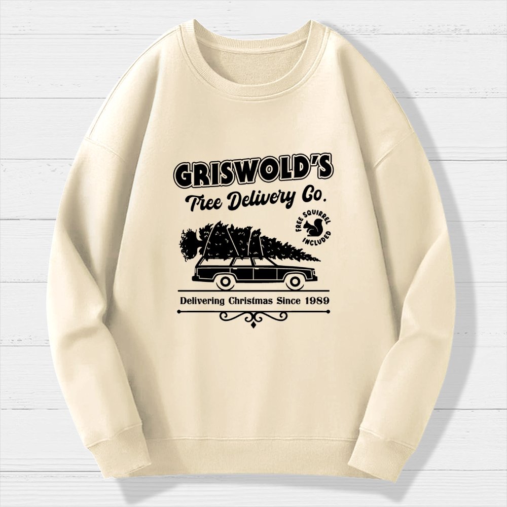 Holiday Tree Delivery Geek Cotton Sweatshirt