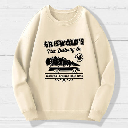 Holiday Tree Delivery Geek Cotton Sweatshirt