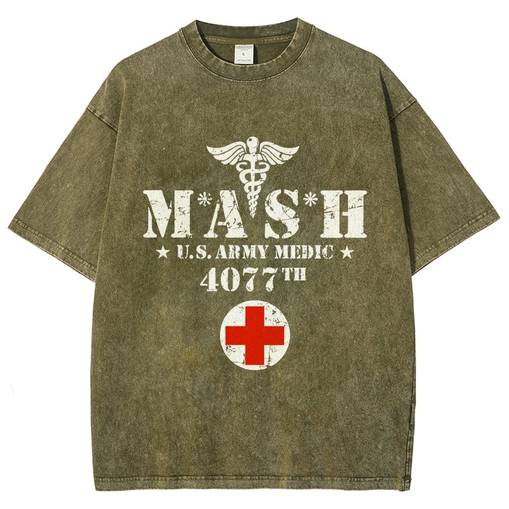 Old School University Vintage Distressed T-shirt