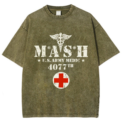 Old School University Vintage Distressed T-shirt