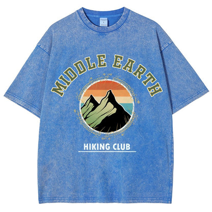 Middle Earth Hiking Club Vintage Distressed T-shirt