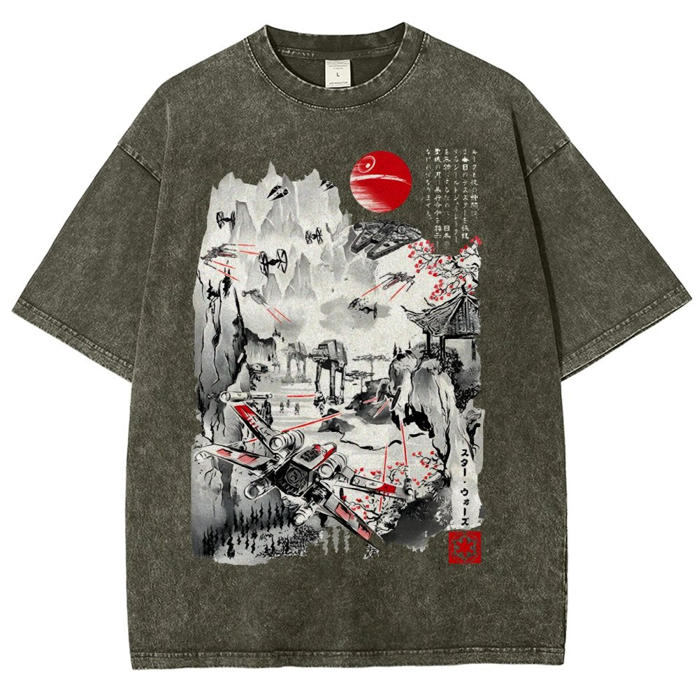 Last Battle of the Cosmic Conflict Vintage Distressed T-shirt