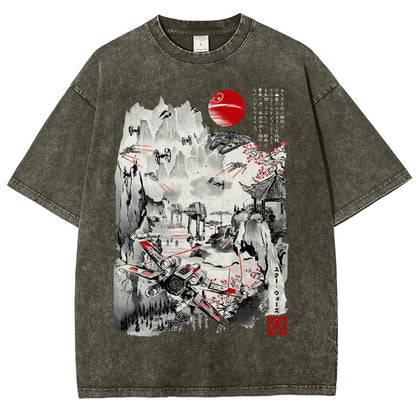 Last Battle of the Cosmic Conflict Vintage Distressed T-shirt