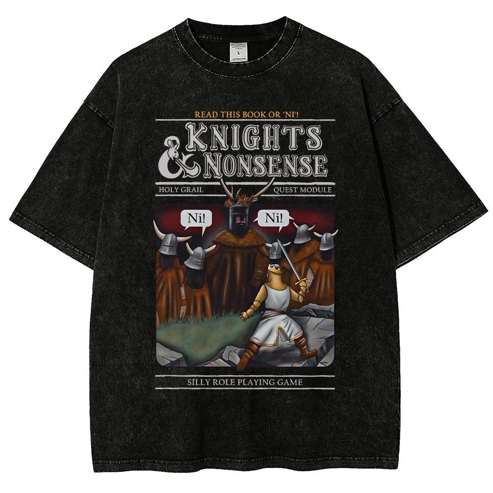 Knights & Nonsense Vintage Distressed T-shirt