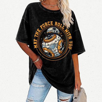 May the power roll with you Vintage Distressed T-shirt