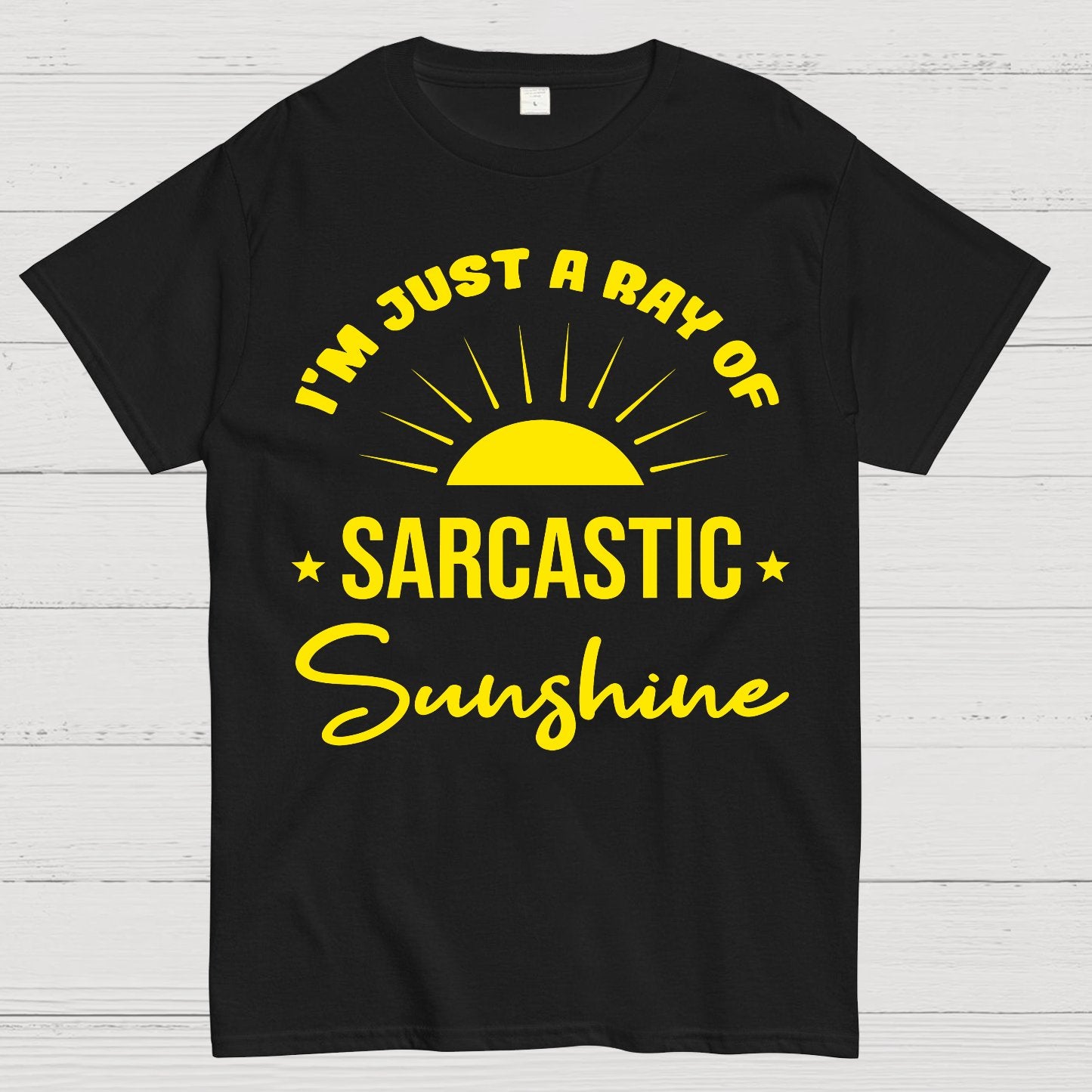 I'm Just A Ray Of Sarcastic Sunshine Funny Sarcastic Sayings Geek T-Shirt