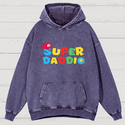 Super Daddio Vintage Distressed Hoodie