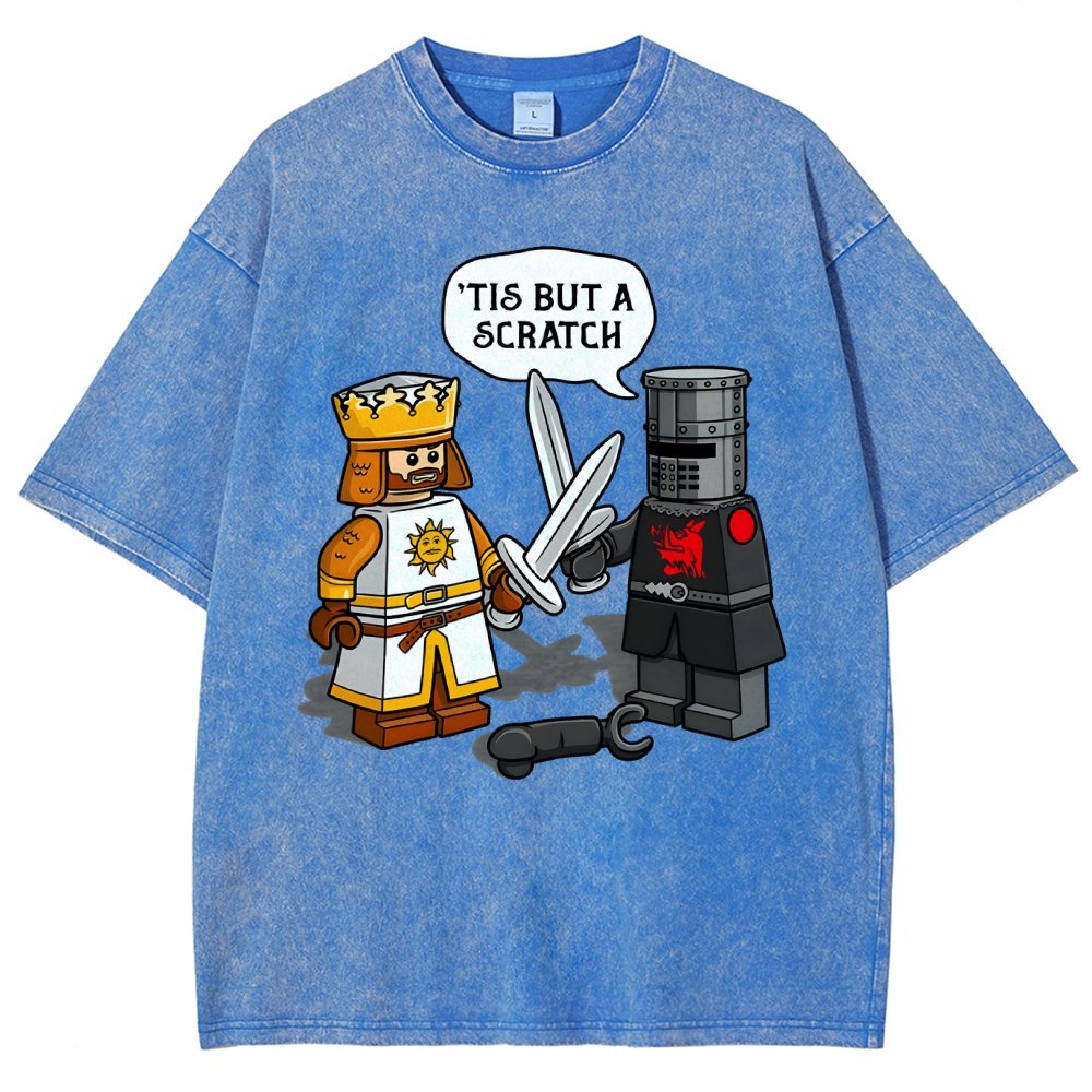 King Vs Knight Vintage Distressed T-shirt