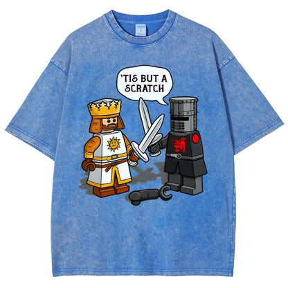 King Vs Knight Vintage Distressed T-shirt