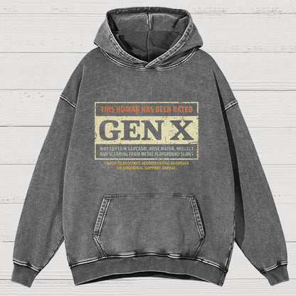GenX Vintage Distressed Hoodie