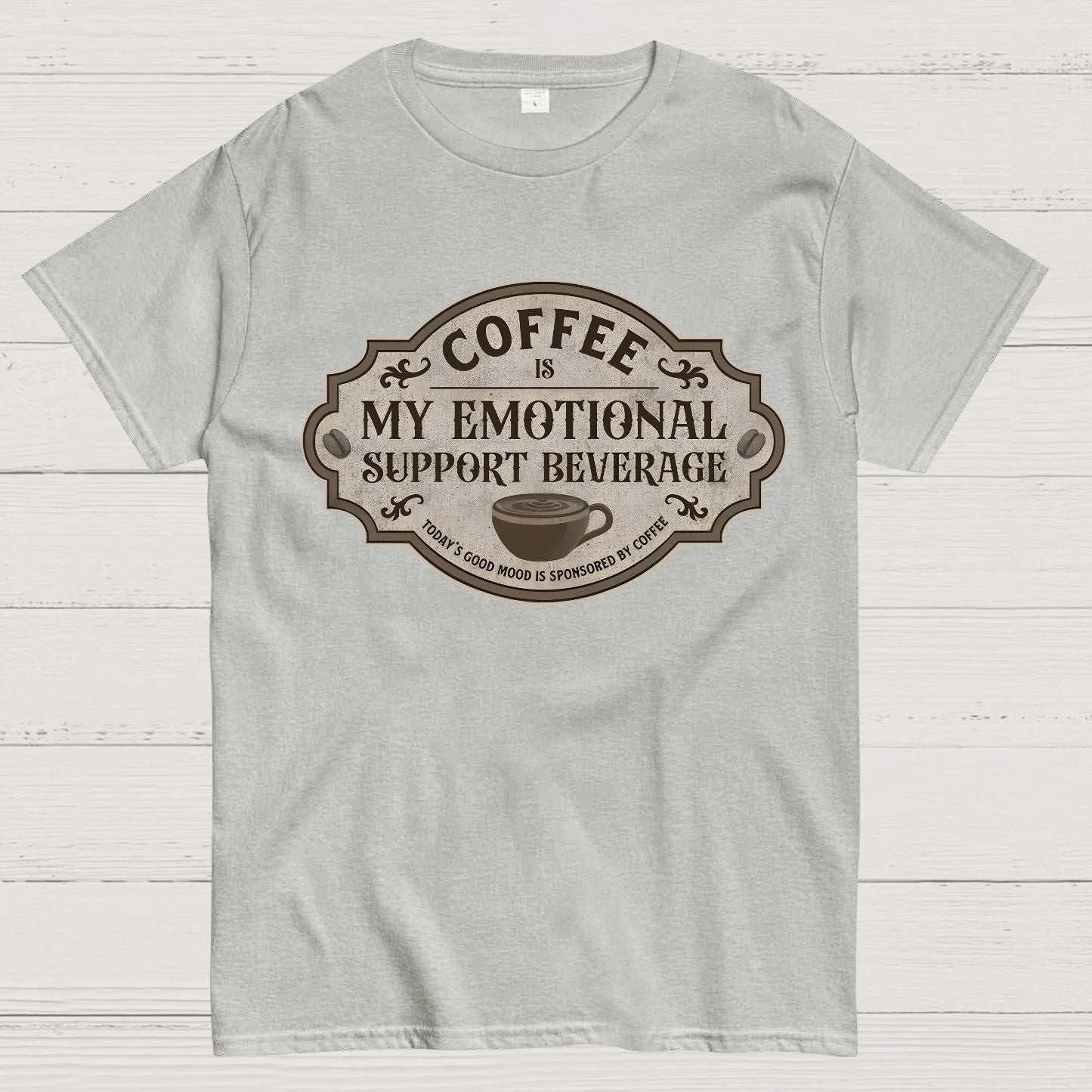 My Emotional Support Beverage Geek T-Shirt