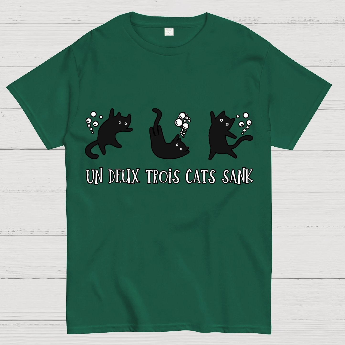 Un Deux Trois Cats Sank Geek T-Shirt