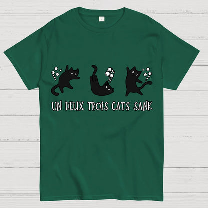 Un Deux Trois Cats Sank Geek T-Shirt