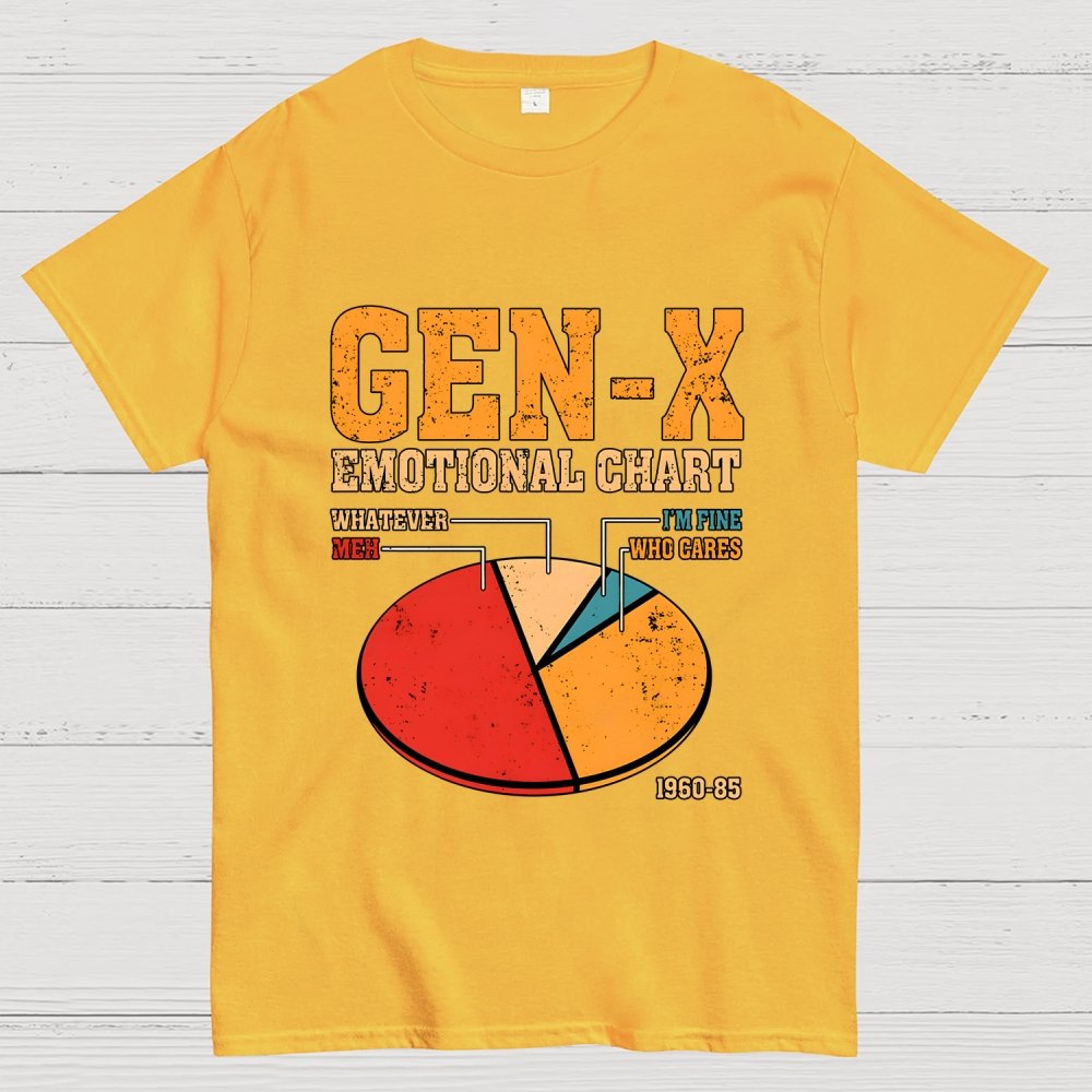 Gen-X Emotional Chart Geek T-Shirt