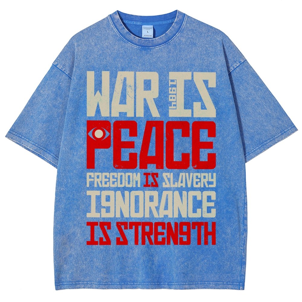 War is Peace  Vintage Distressed T-shirt