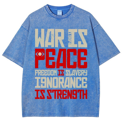 War is Peace  Vintage Distressed T-shirt