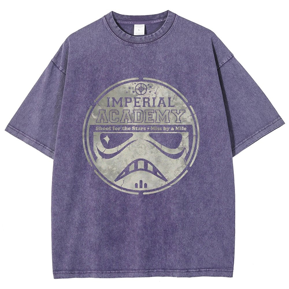 Aiming for Excellence Vintage Distressed T-shirt