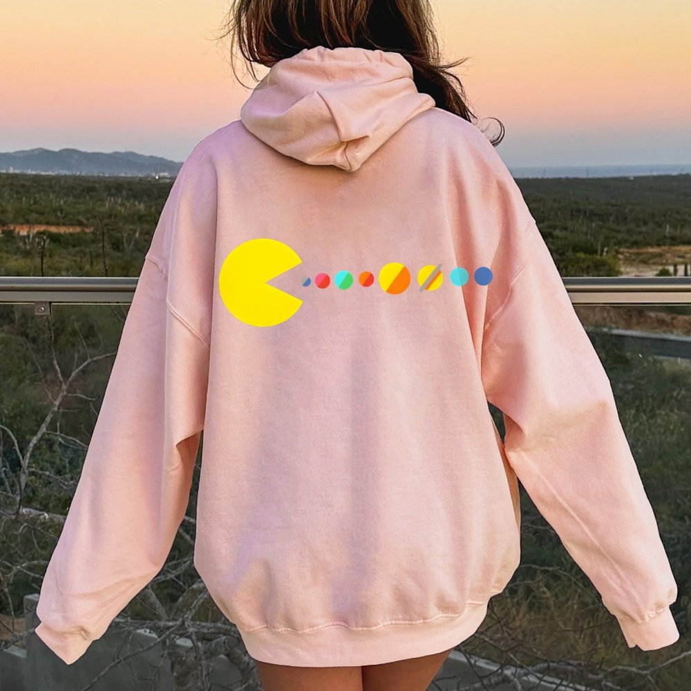 Mister Universe Printed Back Unisex Cotton Hoodie