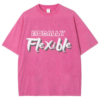 Morally Flexible Vintage Distressed T-shirt