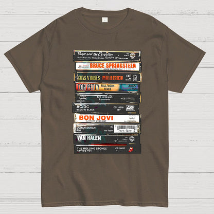 Vintage Rock Cassettes Geek T-Shirt