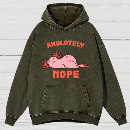 Axo Nope Vintage Distressed Hoodie
