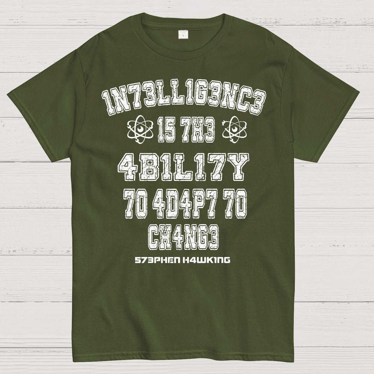 Stephen Hawking Intelligence Science Geek T-Shirt