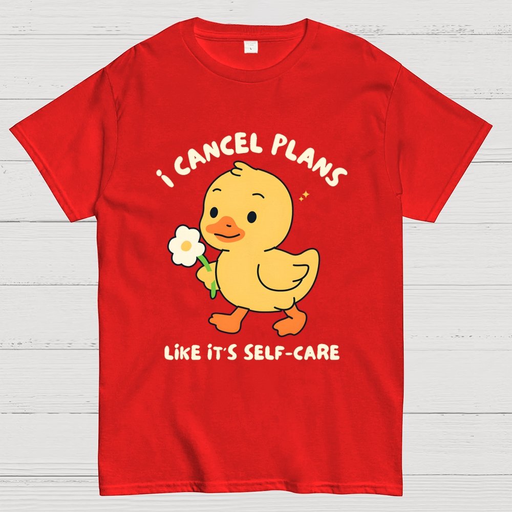 I Cancel Plans Unisex Geek T-Shirt