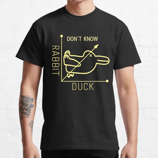 Rabbit or Duck - Don't know - Math Graph Geeky T-Shirt