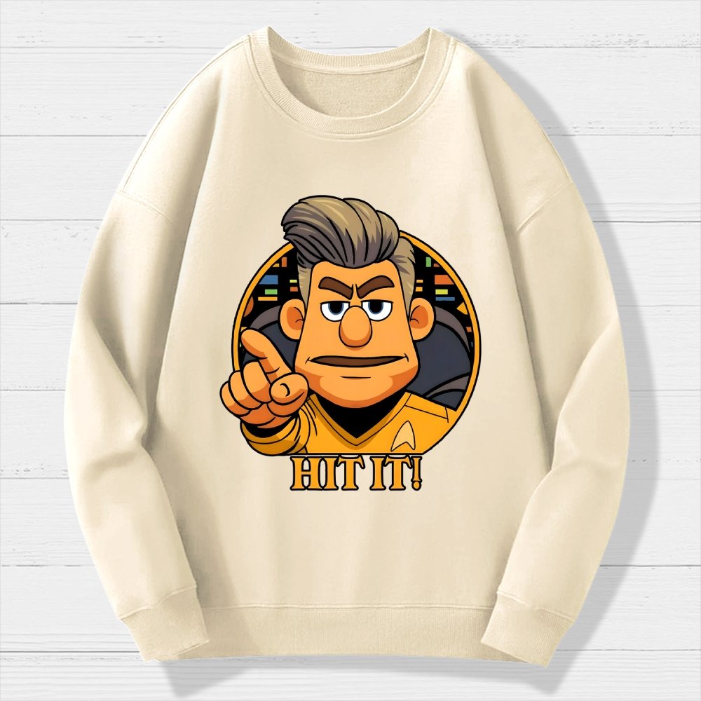 Hit It Geek Cotton Sweatshirt