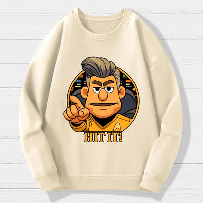 Hit It Geek Cotton Sweatshirt