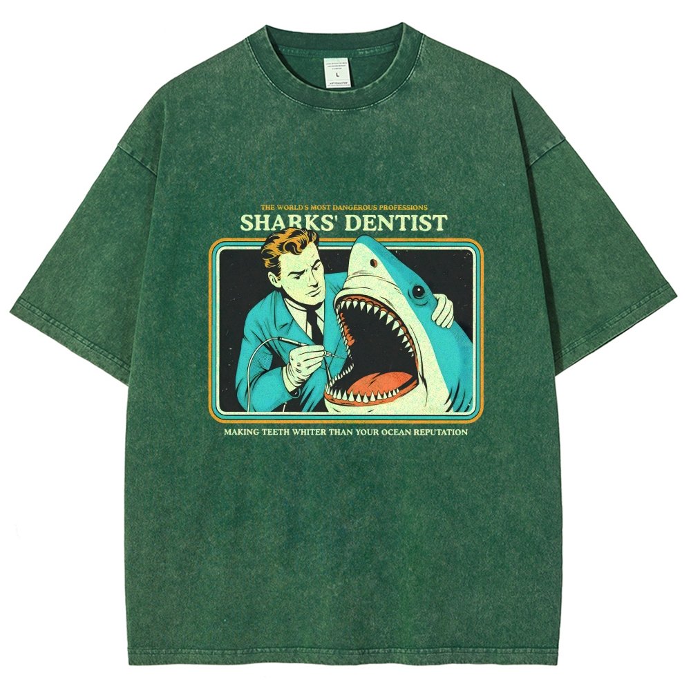 Sharks Dentist Vintage Distressed T-shirt