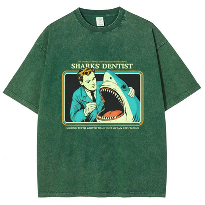 Sharks Dentist Vintage Distressed T-shirt