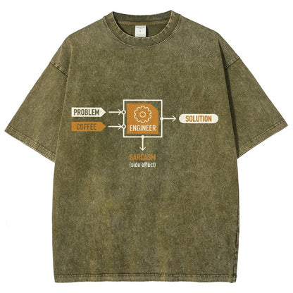 Funny ENGINEER Vintage Distressed T-shirt