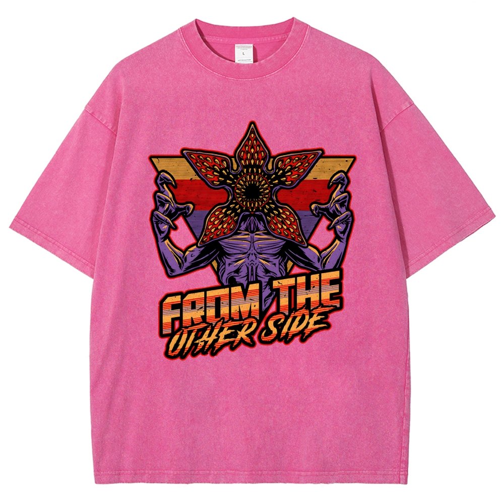 Dimensional Monster Vaporwave Vintage Distressed T-shirt