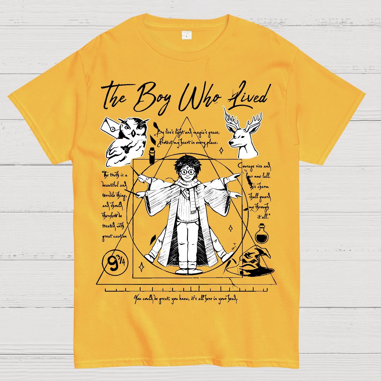 Vitruvian Wizard Geek T-Shirt