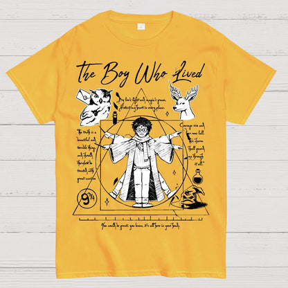Vitruvian Wizard Geek T-Shirt